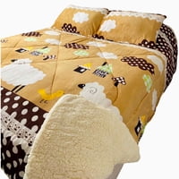 Todohogarsantiagodechile - Cubrecama Polar Con Chiporro 2 Plazas - Cup01