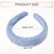 thumbnail image 5 of Banda para el cabello esponjosa y peluda de color sólido de Unique Bargains, accesorio de moda para el cabello, diadema suave y peluda, azul, 5 of 7