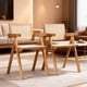 thumbnail image 1 of Pack 2 Sillas Comedor Chandigarh Ratán Madera Natural Venhoouse, 1 of 8