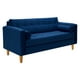 thumbnail image 2 of Sofa Retro 3c Felpa 04 Azul Marino, 2 of 6