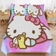 thumbnail image 2 of Hello Kitty Bedding Set for Girls Kids Teen Tween Ultra Soft Microfiber Comforter Set Twin Size with 3-Pieces Comforters Bed Sets Bedroom Decor Bed Sheets, 2 of 5