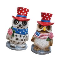 Magideal - 2 Estatuas De Búho Decorativas Modernas Y Bonitas De Resina Para Sala De Estar, Jardín Y Granja.
