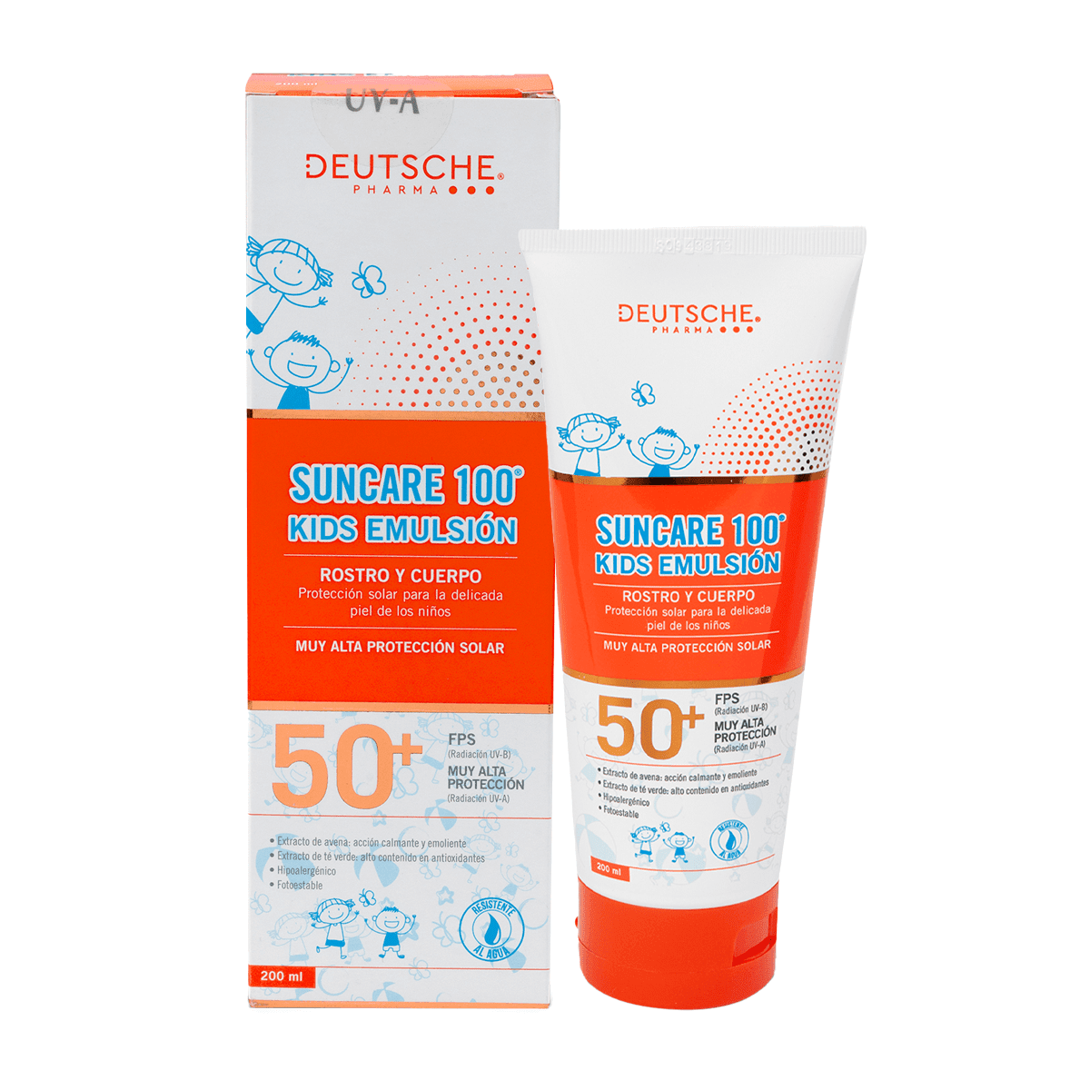 Deutsche - Suncare 100 Kids Emulsión Fps50+ 200 Ml
