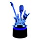 thumbnail image 1 of Lampara Ilusion 3D Rock And Roll de 7 colores, Base touch, 1 of 6