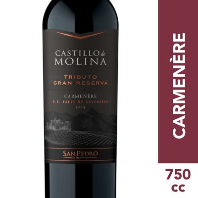 Vino Tinto Carmenere Gran Reserva 14° Botella 750 Cc Castillo De Molina