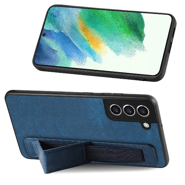 Funda Protectora con Correa para Samsung Galaxy S21 FE Resistente a Golpes Azul