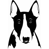 Rienda Libre Graphics - Decomural Bull Terrier Dog Animals Pets Ws-17602