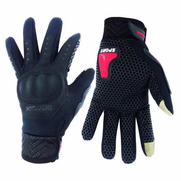 Guante Para Moto Con Proteccion Negro