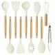 thumbnail image 1 of Juego de utensilios de cocina CAROTE Silicone 10 piezas con mango de madera, 1 of 3