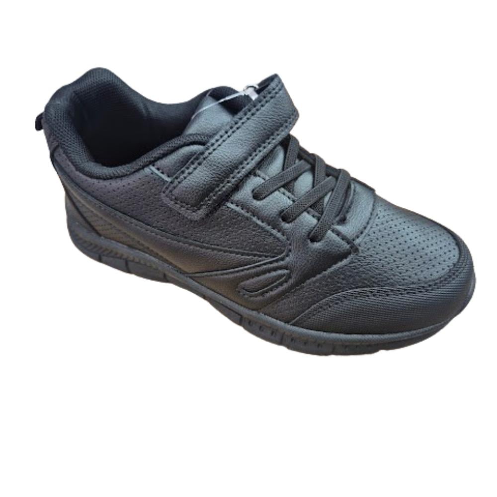 Vinnys Outlet - Zapatilla Escolar Negro Velcro Unisex
