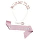 thumbnail image 4 of Mommy To Be Sash Set Decoración De Fiesta Para Baby Shower Niño Niña Revelación De Género Rosa, 4 of 5