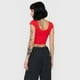 thumbnail image 2 of Peto Mujer Cuello Cuadrado Rojo Corona, 2 of 5