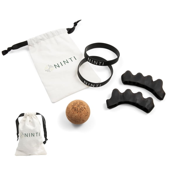 Kit separador de dedos NINTI con banda de resistencia y pelota de masaje