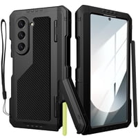 Funda Yqodsz Para Samsung Galaxy Z Fold 6 Con Soporte Para Bolígrafo S, Color Negro