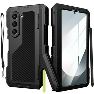 Funda Yqodsz Para Samsung Galaxy Z Fold 6 Con Soporte Para Bolígrafo S, Color Negro