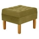 thumbnail image 2 of Pouf Wood 1c Felpa 04 Verde Musgo, 2 of 4