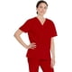 thumbnail image 5 of Scrub Top Dickies unisex con cuello en V, color rojo, 5 of 7