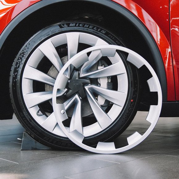 Tapacubos VION 51 cm para Tesla Model Y 2025 Plateado