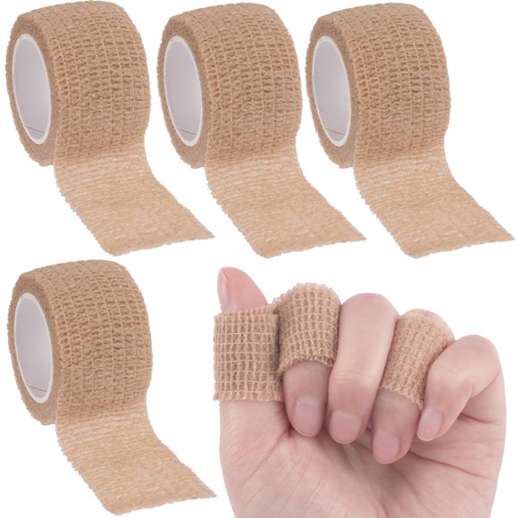 Vendaje elástico autoadhesivo CTEAKOP 2,5 cm, 4 rollos, beige