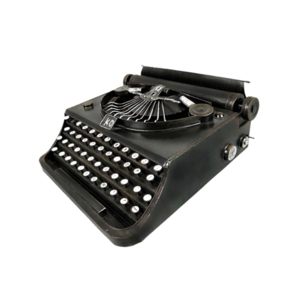 Modelo de Máquina de Escribir Manual, Diseño Vintage, Obra de Arte, Foto, Arte Del Hierro, Figura de Máquina de Escribir, Decoración para El Hogar Y L Negro