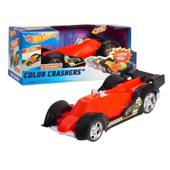 Coche de juguete motorizado Hot Wheels Color Crashers Hi-Tech