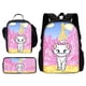 thumbnail image 1 of 3 pcs set Cartoon Maries Cat Child School Backpack with Lunch Bags ,Pencil Bags ,Cartoon School Bags for Boys Girls Best Gift, 1 of 3