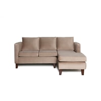 Barra Design - Seccional Mila Derecho Felpa Beige
