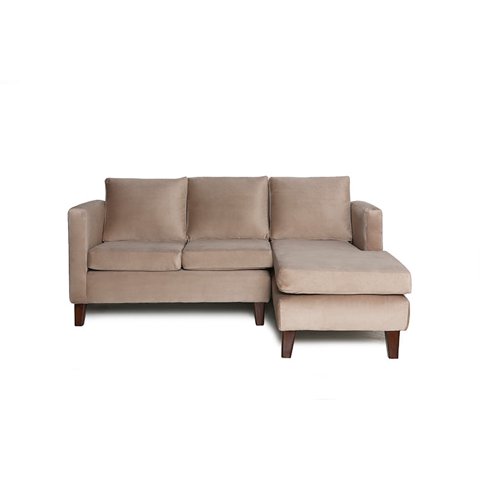 Barra Design - Seccional Mila Derecho Felpa Beige