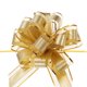 thumbnail image 1 of Gran Lazo de Tiro para Envolver Regalos Cinta de Organza para Bodas Cestas Presentes Fiesta de Navidad Oro Champán-7 Pulgadas, 1 of 6