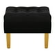 thumbnail image 5 of Sofa Retro 3c + 2 Pouf Felpa 01 Negro, 5 of 6