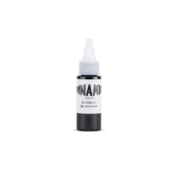 Tinta negra de tatuaje Dynamic Color Co 30 ml