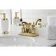 thumbnail image 3 of Grifo Kingston Brass Paris de 4 pulgadas, montaje central, bronce aceitado, 3 of 4
