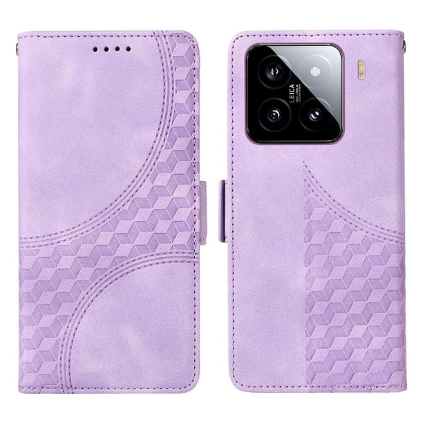 Carcasa FOXDOCK Xiaomi 15 Pro de cuero PU, diseño acolchado clásico, protección contra caídas y rayones