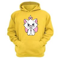 Genérico - Polerón Canguro Gatos Aristócratas Amarillo Talla S Unisex