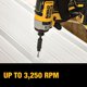 thumbnail image 4 of Destornillador de impacto DEWALT 20V MAX inalámbrico sin escobillas 1/4 de 3 velocidades, 4 of 6