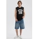 thumbnail image 4 of Polera Hombre Print Posicional Negro / Blanco, 4 of 4