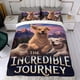 thumbnail image 4 of El Increíble Viaje Conjunto de sábanas temático, trío de piezas, cómodo y amigable con la piel, diseño único, regalo de decoración para el hogar para familiares, amigos y fans,140cm *210cm, 4 of 6
