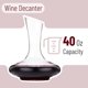 thumbnail image 2 of Decantador de vino Brew To A Tea 1180 ml cristal sin plomo, 2 of 6