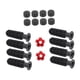 thumbnail image 5 of 8pcs mesa de reemplazo de fútbol manipular empuñaduras de futbolín, con 2 pequeños pelotas de fútbol, ​​reemplazar piezas, accesorios de Balones de fútbol de color rojo brillante, 5 of 5