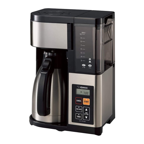 Cafetera Zojirushi EC-YTC100XB de acero inoxidable para 10 tazas