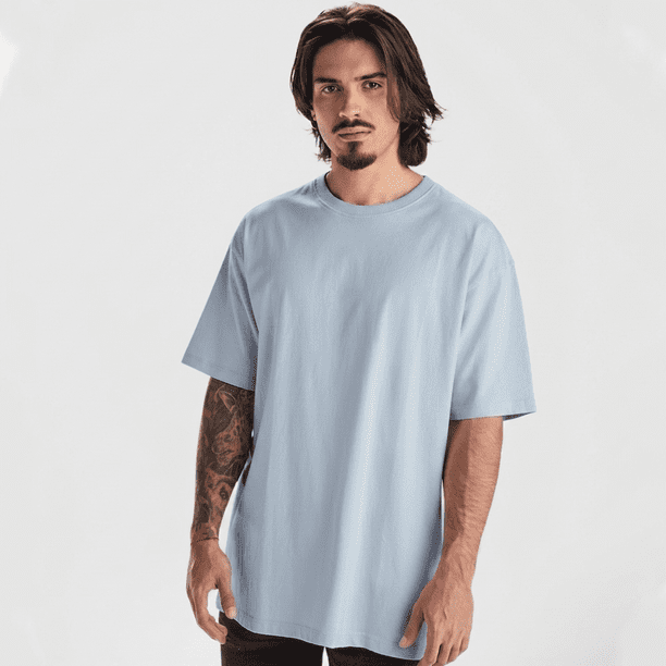 Polera Oversize Hombre Algodón Alto Gramaje 210g Bull