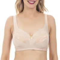 Lady Genny - Sosten Encaje Y Microfibra Sin Arco