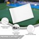 thumbnail image 2 of Bandera de golf KINGTOP, nailon 420D, blanco liso, 20 x 15 cm, paquete de 3, 2 of 7