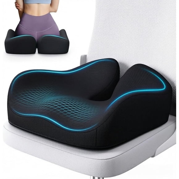 Benazcap Memory Foam Seat Cushion, Ergonomic Office Chair Cushion
