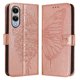 thumbnail image 5 of Funda cartera mariposa para Samsung Galaxy S25 Edge con soporte y ranuras para tarjetas Oro rosa, 5 of 5