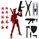 thumbnail image 1 of Figura de juguete QAONIE de 14 cm rojo brillante con conjunto de armas, 1 of 6