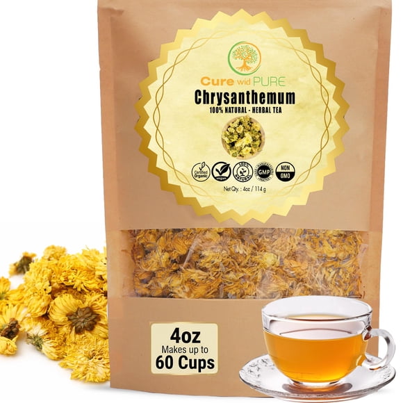 Té de hierbas Cure wid Pure con crisantemo orgánico puro 114 g