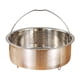 thumbnail image 4 of Cesta vaporera de acero inoxidable, olla arrocera, rejilla humeante con mango, accesorios de cocina, inserto vaporizador para albóndigas, pollo 22x95 cm, 4 of 4