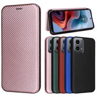 Funda Flip Para Foxdock Motorola Moto G34 5G - Funda Magnética De Negocios, Funda Protectora Delgada