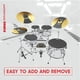 thumbnail image 4 of Drum Mute Pads Evans Soundoff, caja completa, paquete de 4, 4 of 6